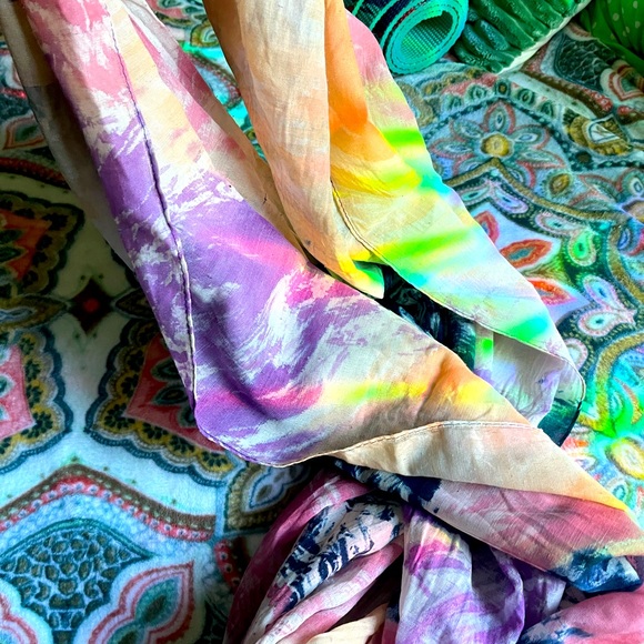 Celestial Light Scarf - Boho Infinity Scarf, Cozy Wrap, Astrology Gift, Lightweight Shawl, Festival Accessory, Elegant Neckwear